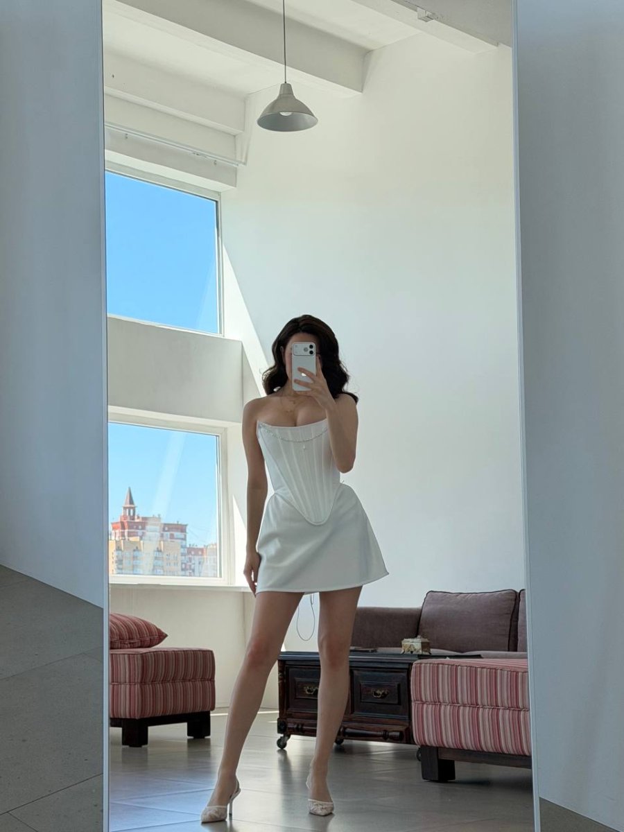 Корсет MALENA из атласа